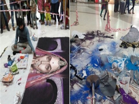 Padmavati: Deepika Padukone condemns destruction of film-inspired rangoli in Surat Padmavati: Deepika Padukone condemns destruction of film-inspired rangoli in Surat