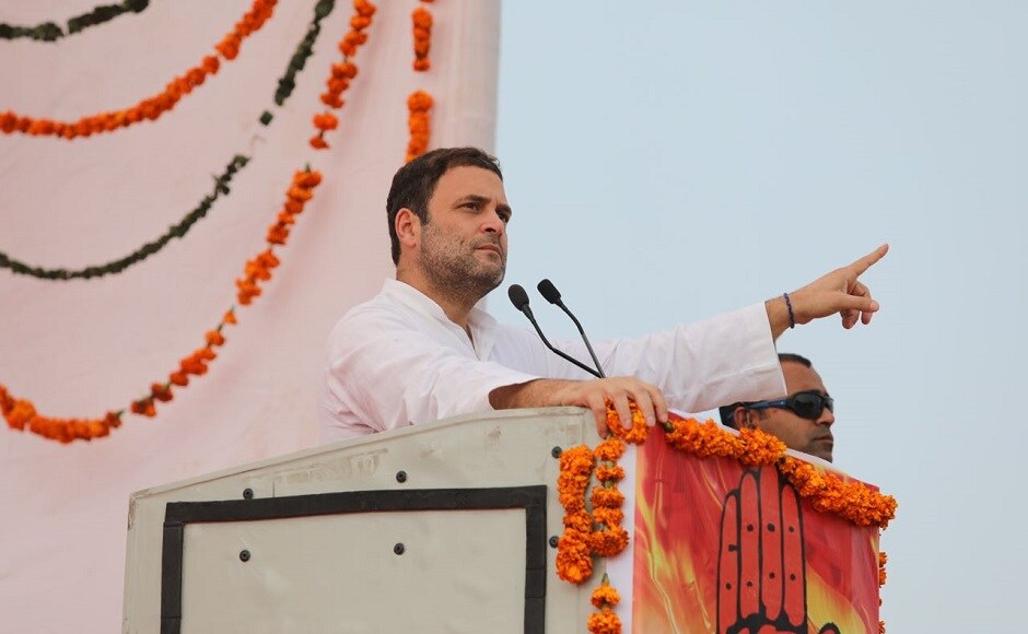 Rahul began his campaign from Sirmour district and then went on to address rallies in Kangra and Chamba district. Twitter/@INCIndia Rahul began his campaign from Sirmour district and then went on to address rallies in Kangra and Chamba district. Twitter/@INCIndia
