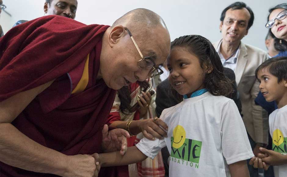 The initiative enables children to discuss their issues with each other and also with youth icons and inspirational leaders. Dalai Lama, who has lived in India in self-imposed exile since 1959, was chosen to inaugurate this event, where he spoke on 'Universal Responsibility and Compassion'. dalailama.com Dalai Lama discusses education, universal responsibility at 'The World of Children' event in Delhi
