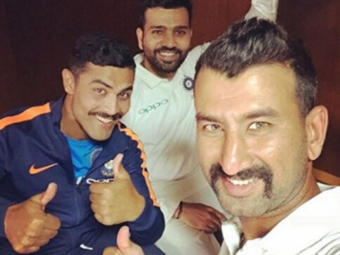 On and off the field, Indian cricketers celebrate their Nagpur victory with #MoThanABeard On and off the field, Indian cricketers celebrate their Nagpur victory with #MoThanABeard
