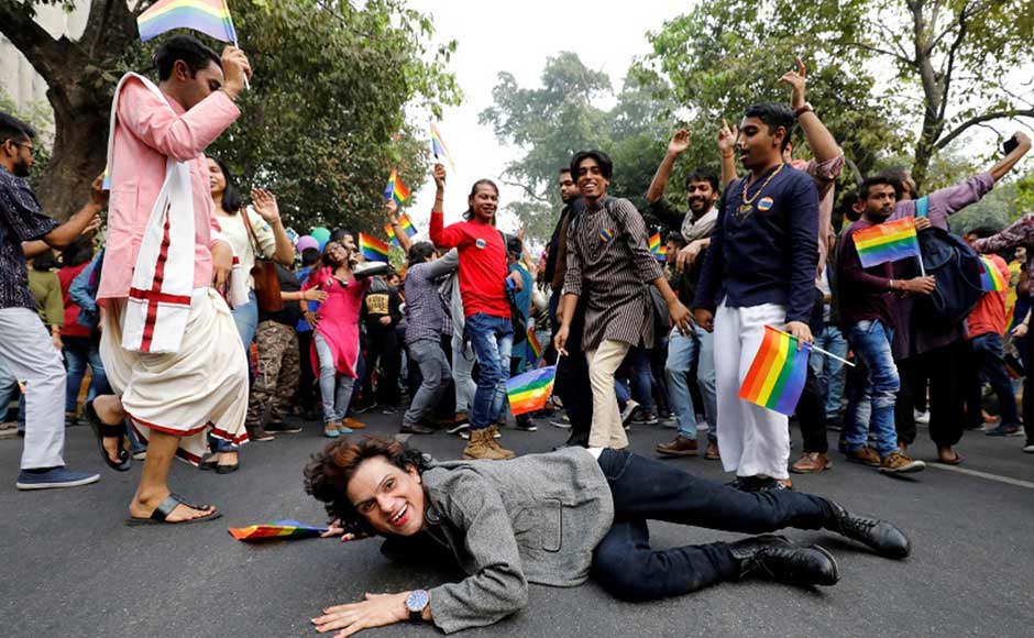 Manak Matiyani, one of the organizers, said his wealth and education allowed him to live as openly gay but it was much harder for those with less privilege. "We're fighting for the right of everybody in this country to live as equal citizens, which means that everybody should be able to live their life the way they want to," he said. Participants cheer during the pride parade in Delhi. Reuters Manak Matiyani, one of the organizers, said his wealth and education allowed him to live as openly gay but it was much harder for those with less privilege. "We're fighting for the right of everybody in this country to live as equal citizens, which means that everybody should be able to live their life the way they want to," he said. Participants cheer during the pride parade in Delhi. Reuters