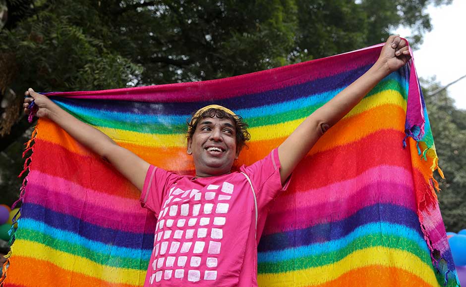 In 2009, the Delhi High Court declared the law unconstitutional. But that was overturned four years later when the Supreme Court decided it should be a decision for the Parliament, not the judiciary. Last year, the top court said it would reconsider its decision. A participant displays a piece of cloth with colours of the rainbow. AP In 2009, the Delhi High Court declared the law unconstitutional. But that was overturned four years later when the Supreme Court decided it should be a decision for the Parliament, not the judiciary. Last year, the top court said it would reconsider its decision. A participant displays a piece of cloth with colours of the rainbow. AP