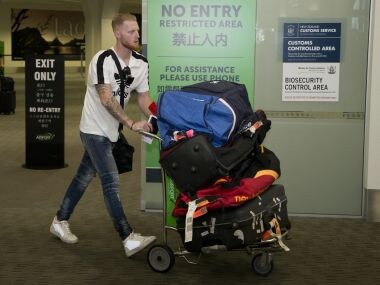 Ashes 2017: Suspended Ben Stokes jokes about working on his golf swing after landing in New Zealand