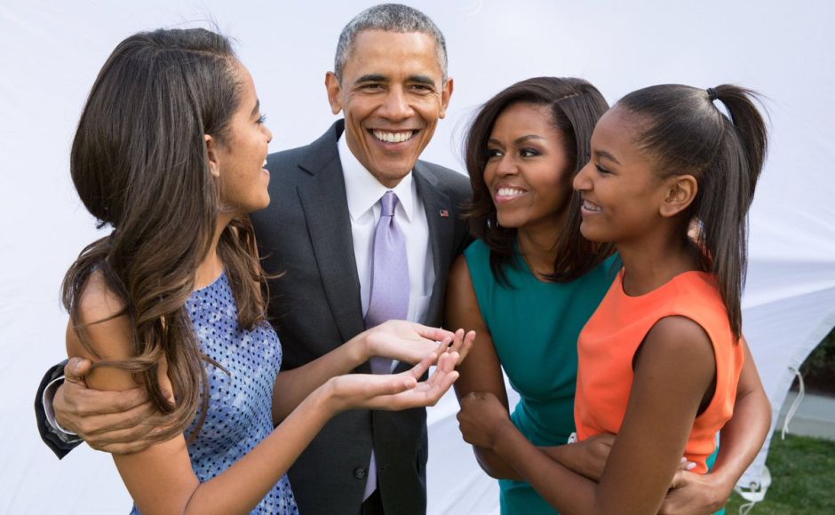 Former US President Barack Obama celebrated Thanksgiving with his wife Michelle and daughters Malia and Sasha. "From the Obama family to yours, we wish you a Happy Thanksgiving full of joy and gratitude," Obama tweeted. Image courtesy: Twitter/@BarackObama Former US President Barack Obama celebrated Thanksgiving with his wife Michelle and daughters Malia and Sasha. "From the Obama family to yours, we wish you a Happy Thanksgiving full of joy and gratitude," Obama tweeted. Image courtesy: Twitter/@BarackObama