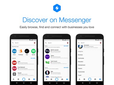 Messenger Discover Tab. Image: Facebook
