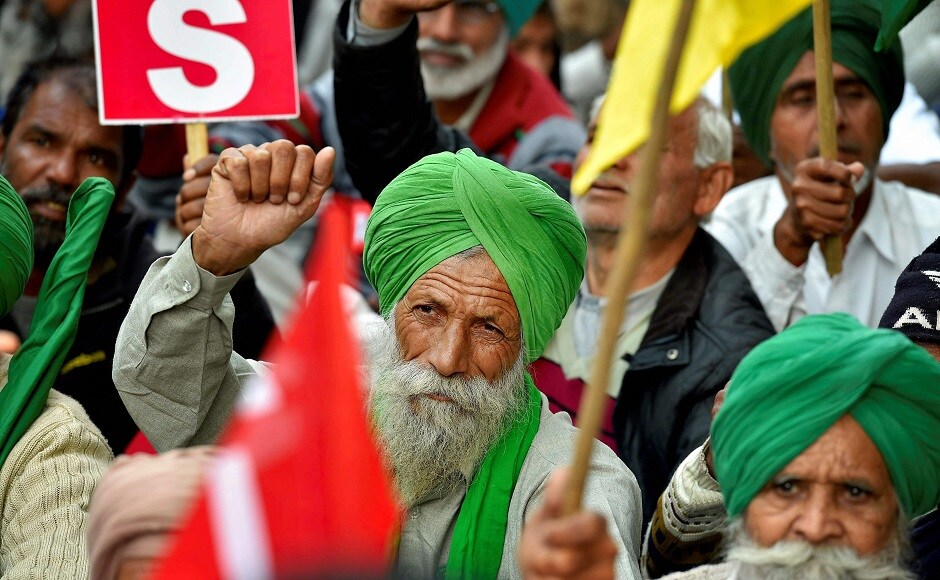 Farmers form over 180 organisations are participating in a two-day protest under the banner of the All India Kisan Sangharsh Coordination Committee (AIKSCC). PTI Farmers form over 180 organisations are participating in a two-day protest under the banner of the All India Kisan Sangharsh Coordination Committee (AIKSCC). PTI