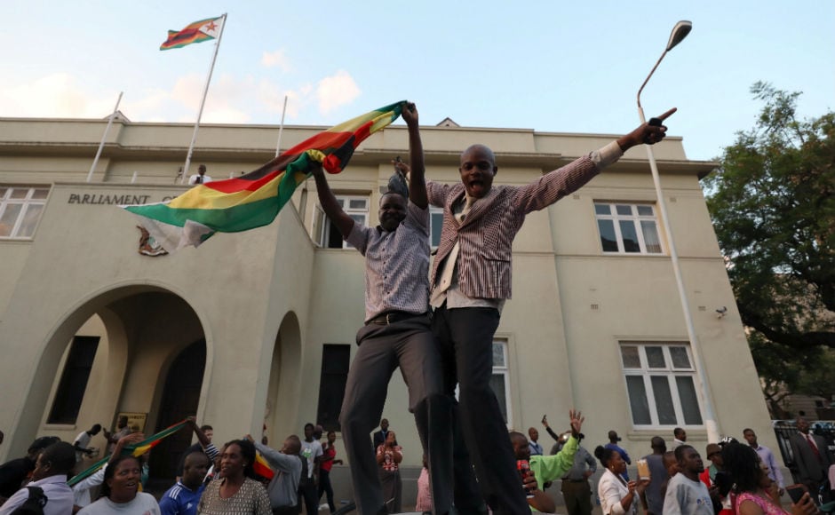 The streets of Zimbabwe's capital, Harare, erupted in celebration on Tuesday after President Robert Mugabe resigned, ending 37 years in power. Reuters Robert Mugabe resigns as Zimbabwe's president, ushers tears and joy of celebrations on the streets