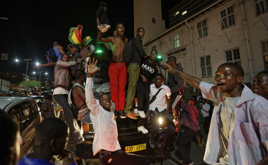 On the streets, the news that his long and often brutal leadership was over sparked celebrations on Tuesday evening. Car horns honked and large crowds erupted into ecstatic cheers and dancing. Robert Mugabe resigns as Zimbabwe's president, ushers tears and joy of celebrations on the streets