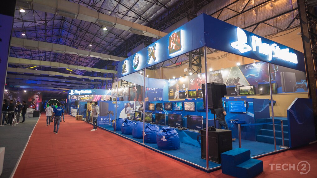 Similar to the last year, Sony had a large presence at the Expo with booths dedicated to AAA console titles, VR titles and PlayLink games. Image: tech2/Rehan Hooda Similar to the last year, Sony had a large presence at the Expo with booths dedicated to AAA console titles, VR titles and PlayLink games. Image: tech2/Rehan Hooda