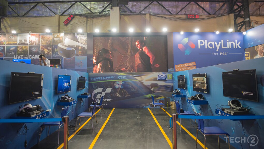 There was a separate section for PlayStation VR experience with Grand Turismo. Image: tech2/Rehan Hooda There was a separate section for PlayStation VR experience with Grand Turismo. Image: tech2/Rehan Hooda
