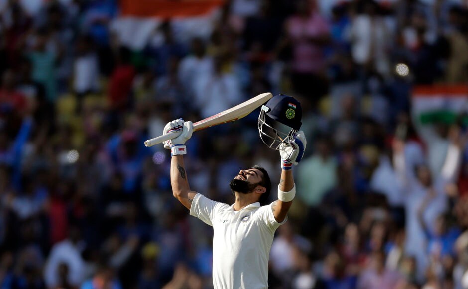 Virat Kohli slams his 5th Test double ton as India six wickets away from victory