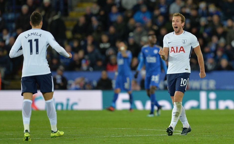Harry Kane pulled one back for Spurs after latching on to comeback-man Erik Lamela's through ball. Reuters Harry Kane pulled one back for Spurs after latching on to comeback-man Erik Lamela's through ball. Reuters