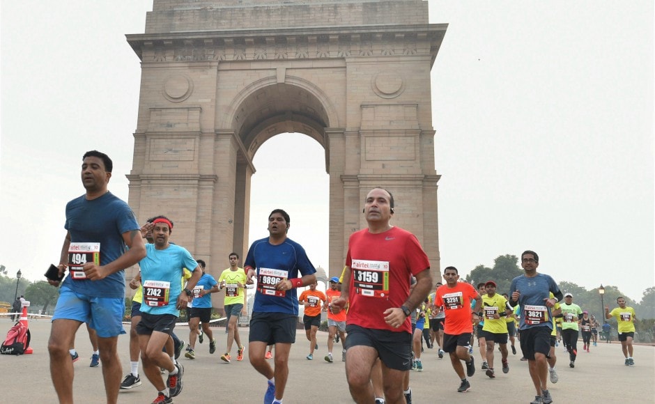 The annual half marathon nearly ran into trouble this year because of poor air quality before the Delhi High Court allowed it to go ahead as scheduled. PTI The annual half marathon nearly ran into trouble this year because of poor air quality before the Delhi High Court allowed it to go ahead as scheduled. PTI