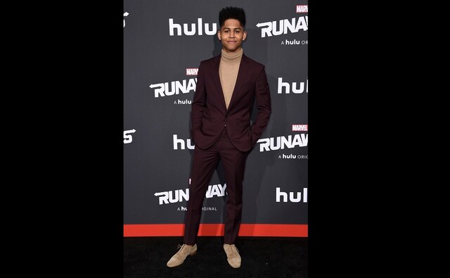 Rhenzy Feliz, who plays Alex Wilder, too joined his fellow cast members at the premiere. AP Rhenzy Feliz, who plays Alex Wilder, too joined his fellow cast members at the premiere. AP