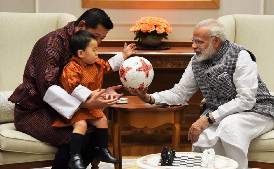 The visit assumes significance as it it comes in the wake of the recently ended standoff between Indian and Chinese troops in Doka La region of Bhutan. Twitter @narendramodi Narendra Modi meets Bhutan king, family in India; thankful for Thimphu's help in resolving Doka La issue