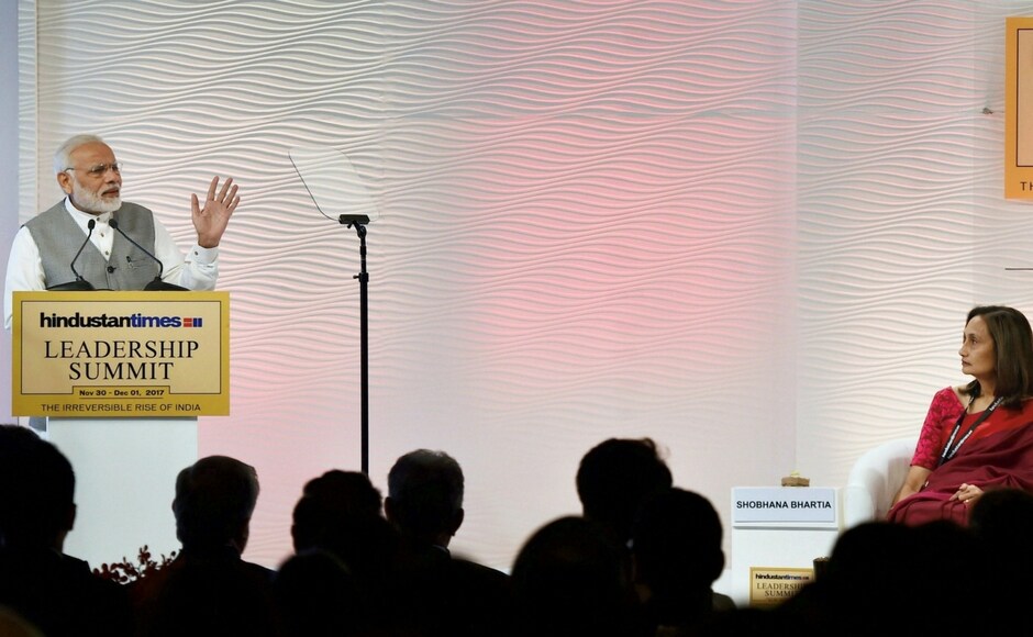 Prime Minister Narendra Modi addressed a host of issues from demonetisation, GST, development schemes at the Hindustan Times Leadership Summit in New Delhi. PTI HTLS 2017 CNN-News18 Exclusive: Narendra Modi addresses host of issues including demonetisation, GST