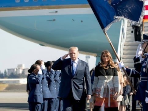 Donald Trump and wife Melania arrives in Japan, kicks off 12-day five-nation trip to Asia Donald Trump and wife Melania arrives in Japan, kicks off 12-day five-nation trip to Asia
