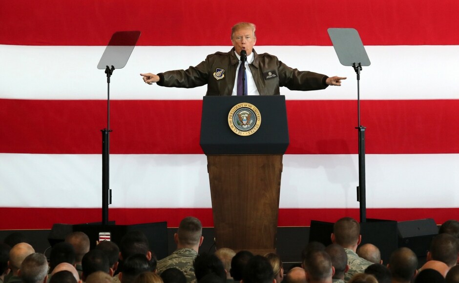 Shortly after his arrival, Trump addressed American service members and then headed to a private golf course for an informal lunch and golf with Japanese prime minister Shinzo Abe. AP Donald Trump, first lady Melania arrive in Japan; North Korea to be on top agenda in talks with Shinzo Abe