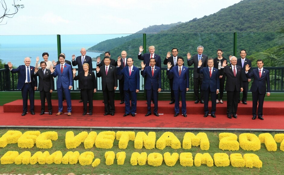 Trade ministers from 11 Asia-Pacific countries agreed to press ahead with a major trade deal on Saturday at APEC Summit in Vietnam without the US which sought to leave under President Donald Trump's 'America First' policy. AP Trade ministers from 11 Asia-Pacific countries agreed to press ahead with a major trade deal on Saturday at APEC Summit in Vietnam without the US which sought to leave under President Donald Trump's 'America First' policy. AP
