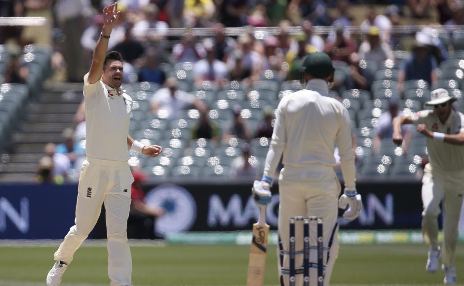 For England, James Anderson started the day well as he took out the overnight pair of Peter Handscomb and Nathan Lyon early morning. AP For England, James Anderson started the day well as he took out the overnight pair of Peter Handscomb and Nathan Lyon early morning. AP