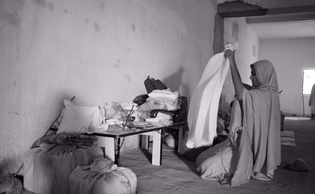 Departing from a focus on religion and by extension, the exotic lens through which India has historically been represented by the West, the series emphasises more on the formal minutiae and innate interconnectedness that Blasko experienced in the yogis' presence. Here, Muni Samvegayash Vijay Maharaj Uttar Pradesh. Briana Blasko/Vadehra Art Gallery Departing from a focus on religion and by extension, the exotic lens through which India has historically been represented by the West, the series emphasises more on the formal minutiae and innate interconnectedness that Blasko experienced in the yogis' presence. Here, Muni Samvegayash Vijay Maharaj Uttar Pradesh. Briana Blasko/Vadehra Art Gallery