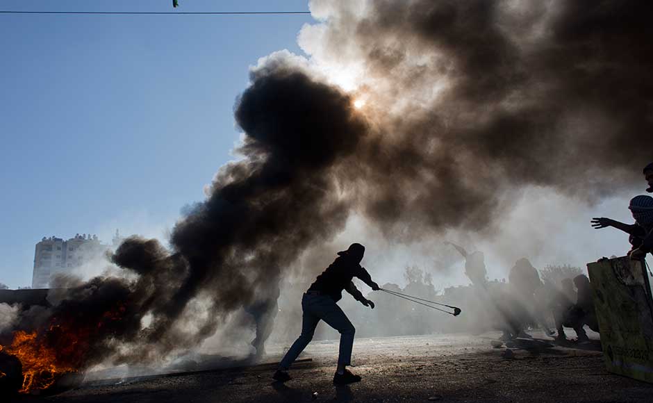A top Palestinian official even went on to say that Vice-President Mike Pence would not be welcome in the West Bank. Palestinian protesters burn tyres and clash with Israeli troops in Ramallah. AP A top Palestinian official even went on to say that Vice-President Mike Pence would not be welcome in the West Bank. Palestinian protesters burn tyres and clash with Israeli troops in Ramallah. AP