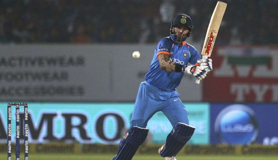 Rohit Sharma was dismissed cheaply for 7 but Shikhar Dhawan got going. Dhawan never looked under pressure and he showed his class by hitting few sublime shots. AP Rohit Sharma was dismissed cheaply for 7 but Shikhar Dhawan got going. Dhawan never looked under pressure and he showed his class by hitting few sublime shots. AP