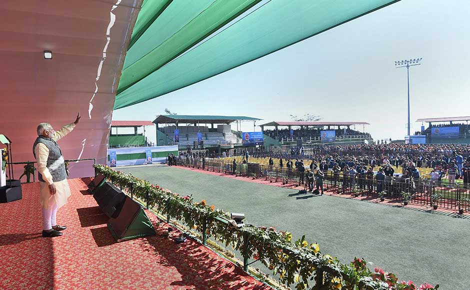 Modi said the Kaladan Multi-Modal Transit Transport Project, connecting Aizawl with the deepwater Sittwe Port in Myanmar, would provide great benefits to northeastern states. Recalling his recent experience with a seaplane in Gujarat, Modi said seaplanes could be an option for improving connectivity in the north east. PTI Narendra Modi visits Mizoram, Meghalaya; inaugurates crucial road and power projects