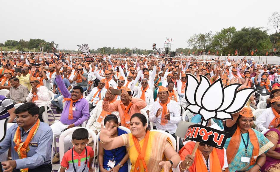 Polling for the two-phase elections in the state, which has a total of 182 seats, will take place on 9 and 14 December. The crowd cheers for Modi at a rally in Dharampur. Twitter @BJP4India Narendra Modi in Gujarat Day 2: PM says Congress always had an animosity for Gujarat