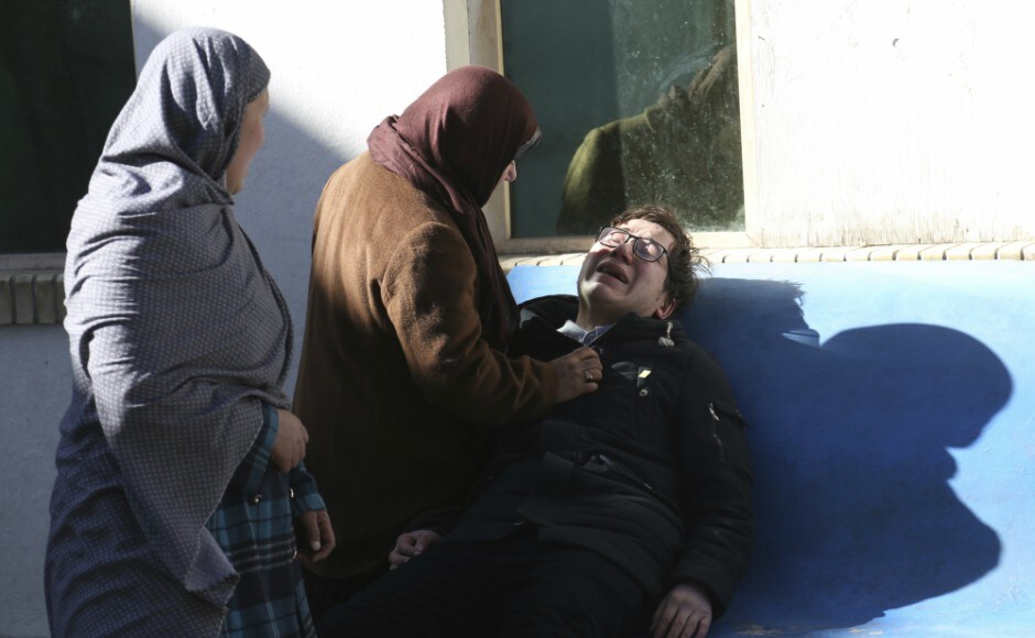 Many of those who were wounded were suffering severe burns to their faces and bodies, as well as shrapnel wounds. AP Kabul blast: 40 killed, dozens injured as suicide bomber blows himself up inside Shiite cultural centre