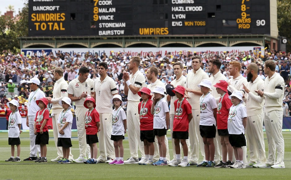 Australia make painstaking progress on rain-affected Day 1 of historic day-night Ashes Test in Adelaide