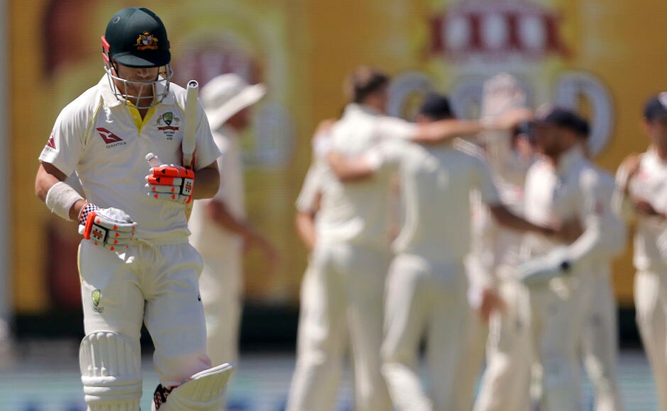 David Warner couldn't kick on after getting to a start. England's Craig Overton removed the Australian opener for 22. AP David Warner couldn't kick on after getting to a start. England's Craig Overton removed the Australian opener for 22. AP