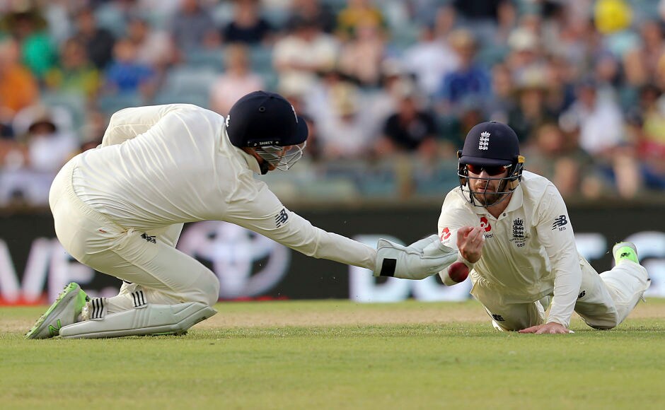Marsh survived when Mark Stoneman and Bairstow, fail in an attempt to catch the ball that was popped up from Stoneman's boot. AP Marsh survived when Mark Stoneman and Bairstow, fail in an attempt to catch the ball that was popped up from Stoneman's boot. AP