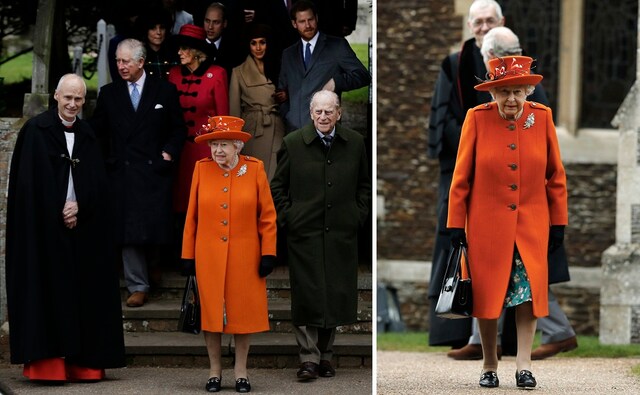 Britain's Queen Elizabeth II (centre) with Prince Philip (right) wait for their car as they leave following the traditional Christmas Day church service, at St. Mary Magdalene Church in Sandringham, England. AP/Alastair Grant Britain's Queen Elizabeth II (centre) with Prince Philip (right) wait for their car as they leave following the traditional Christmas Day church service, at St. Mary Magdalene Church in Sandringham, England. AP/Alastair Grant