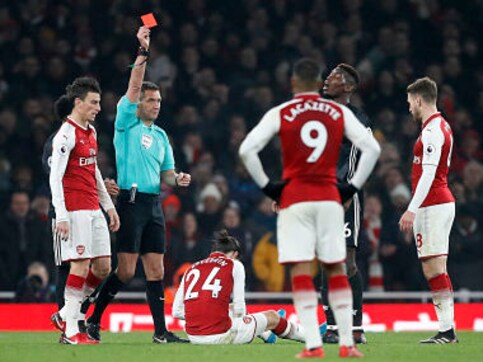 Premier League: Jose Mourinho says Paul Pogba is disappointed with Laurent Koscielny over red card incident Premier League: Jose Mourinho says Paul Pogba is disappointed with Laurent Koscielny over red card incident