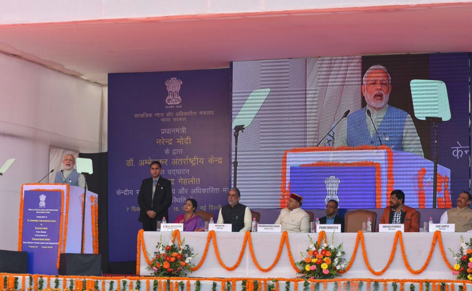 Modi also unveiled two statues of the Dalit icon at the centre in Janpath. He said that the centre will prove to be an inspiration for the promotion of the thoughts and teachings of Ambedkar. The centre, he also added, was a fusion of Buddhist and modern architecture. Twitter/@PIB_India Narendra Modi inaugurates Ambedkar International Centre in New Delhi
