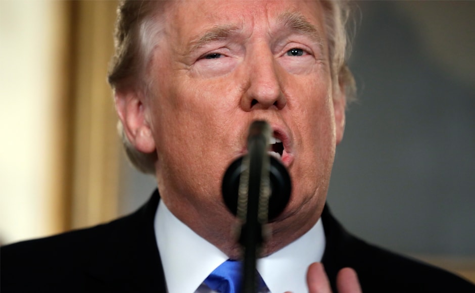 Trump said he wasn't delivering any verdict about where an Israeli-Palestinian border should lie. "Today we finally acknowledge the obvious," he said, emphasising that he wouldn't follow past presidents who tiptoed around Jerusalem out of diplomatic caution. AP Trump said he wasn't delivering any verdict about where an Israeli-Palestinian border should lie. "Today we finally acknowledge the obvious," he said, emphasising that he wouldn't follow past presidents who tiptoed around Jerusalem out of diplomatic caution. AP