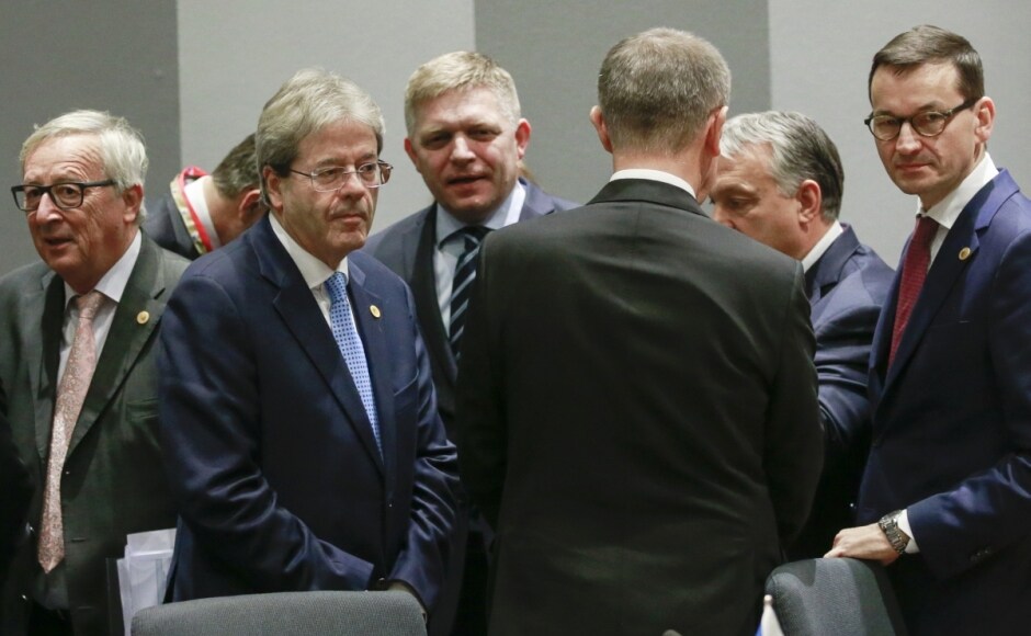 The EU also bickered openly over migration policy in an east-west divide centred on several nations that refuse to accept refugee quotas. The Czech Republic, Hungary, Poland and Slovakia announced that they planned to spend around 35 million euros to beef up EU borders after the four countries — known as the "Visegrad Four" — were criticised for failing to show solidarity with the rest of the bloc. AP The EU also bickered openly over migration policy in an east-west divide centred on several nations that refuse to accept refugee quotas. The Czech Republic, Hungary, Poland and Slovakia announced that they planned to spend around 35 million euros to beef up EU borders after the four countries — known as the "Visegrad Four" — were criticised for failing to show solidarity with the rest of the bloc. AP