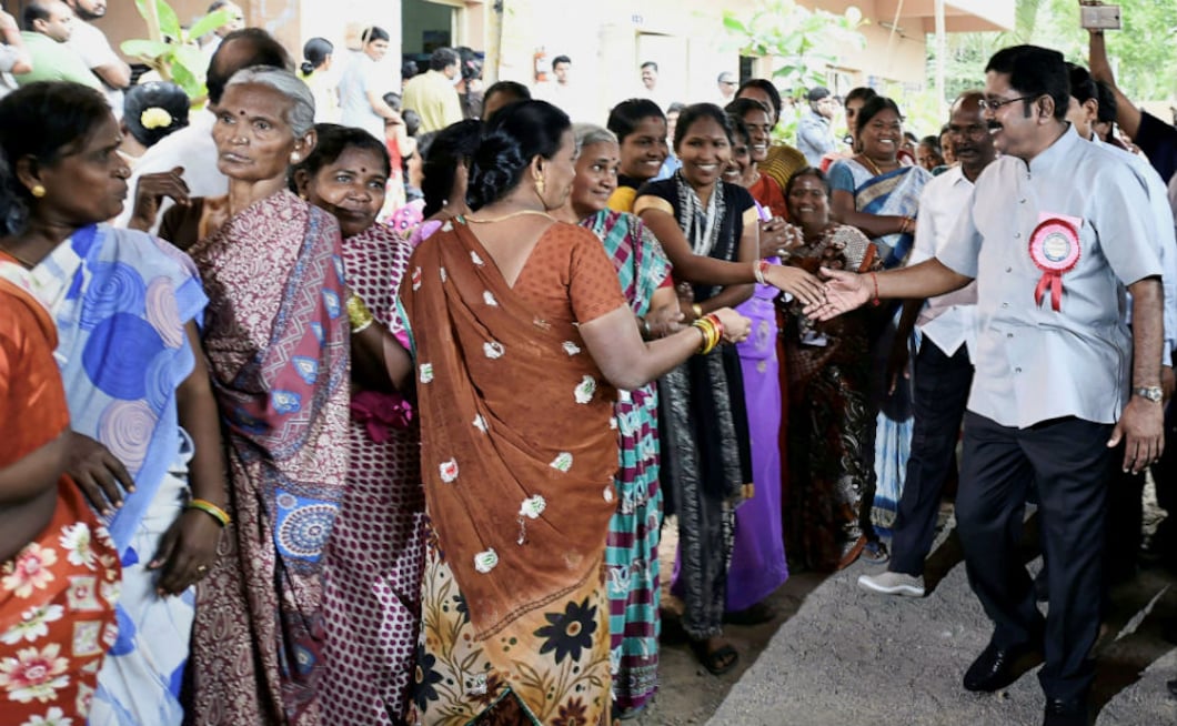 Polling began amid tight security, with key contenders being AIADMK's E Madhusudanan, the main Opposition DMK's Marudhu Ganesh and sidelined AIADMK leader TTV Dhinakaran. RK Nagar has an electorate of 2,28,234 voters, comprising 1,10,903 men, 1,17,232 women and 99 transgenders. PTI Polling began amid tight security, with key contenders being AIADMK's E Madhusudanan, the main Opposition DMK's Marudhu Ganesh and sidelined AIADMK leader TTV Dhinakaran. RK Nagar has an electorate of 2,28,234 voters, comprising 1,10,903 men, 1,17,232 women and 99 transgenders. PTI