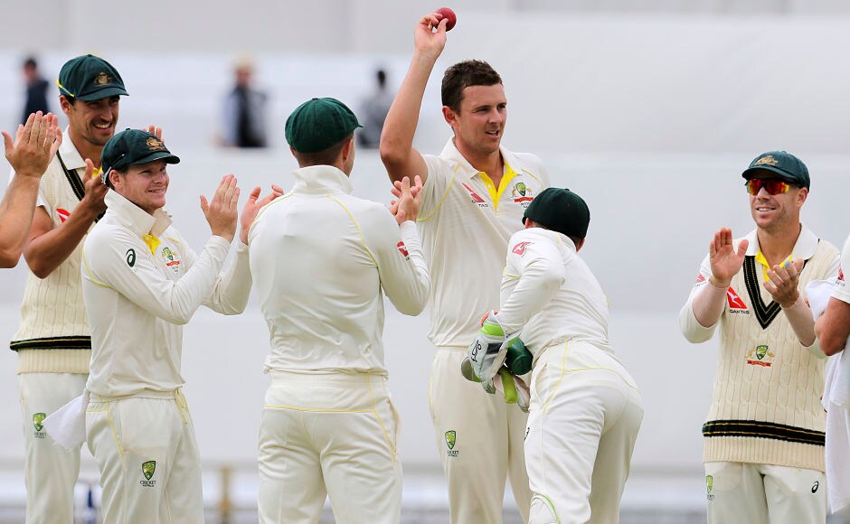 Pacer Josh Hazlewood ripped English batting apart taking a 5-wicket haul in the 2nd innings of the Perth Test to help Australia regain the Ashes. AP Josh Hazlewood shines on Day 5 as Australia overpower England by an innings and 41 runs to reclaim the Ashes in Perth