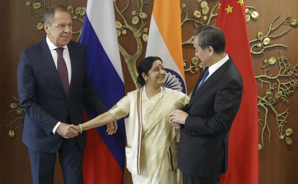 Sushma Swaraj holds talks with Russian and Chinese foreign ministers, discusses security issues Sushma Swaraj holds talks with Russian and Chinese foreign ministers, discusses security issues
