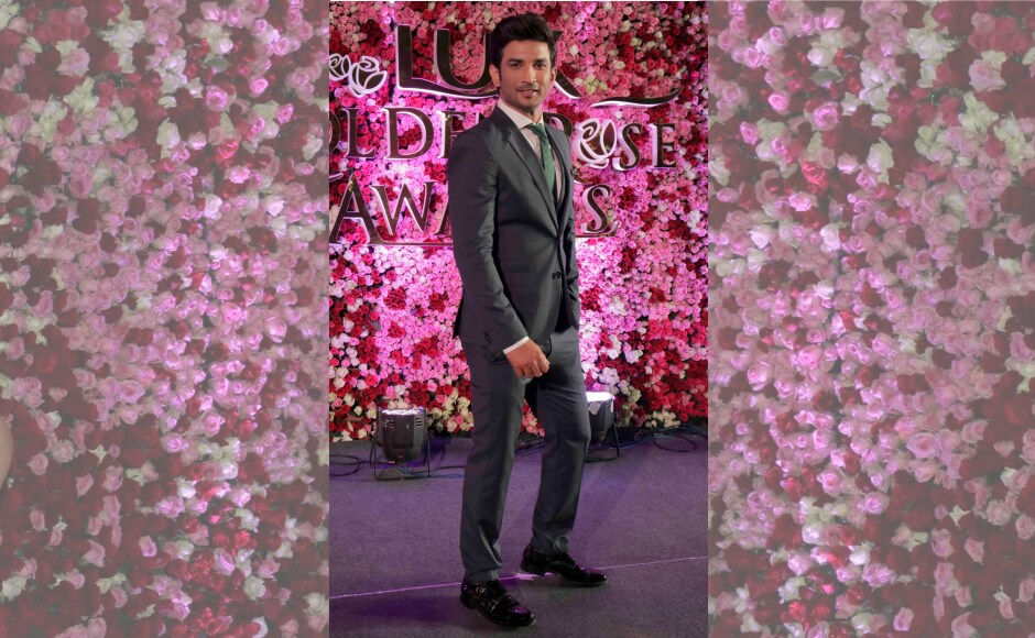 The awards night was hosted by Shah Rukh Khan and Bhumi Pednekar. Sushant Singh Rajput also attended the award function wearing a sharp grey suit. Image by Firstpost/Sachin Gokhale. The awards night was hosted by Shah Rukh Khan and Bhumi Pednekar. Sushant Singh Rajput also attended the award function wearing a sharp grey suit. Image by Firstpost/Sachin Gokhale.