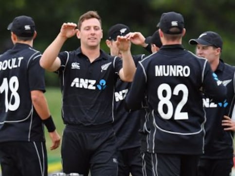 New Zealand vs West Indies: Kiwis defeat visitors by 66 runs in rain-curtailed 3rd ODI to clinch series 3-0 New Zealand vs West Indies: Kiwis defeat visitors by 66 runs in rain-curtailed 3rd ODI to clinch series 3-0
