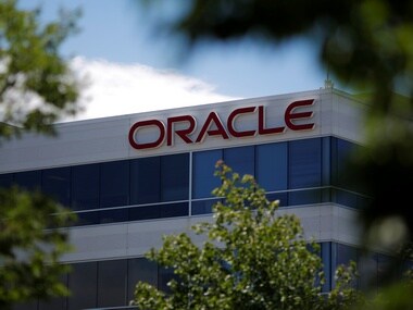 A sign marks a building housing Oracle offices in Burlington, Massachusetts, US. Image: Reuters