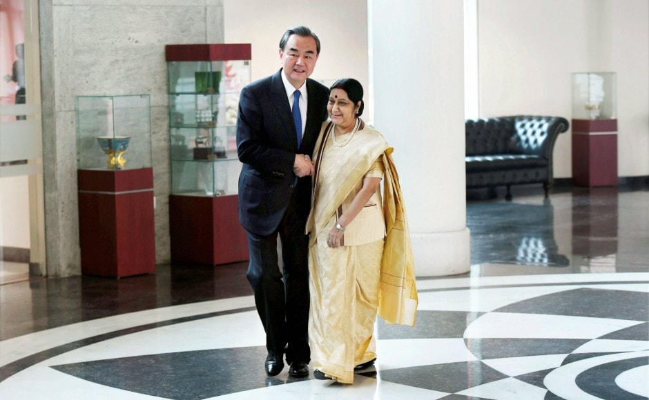 The meeting between Sushma Swaraj and Wang Yi was the first high-level visit from China after Indian and Chinese troops were in a tense face-off earlier this year in Doka La on the border. PTI The meeting between Sushma Swaraj and Wang Yi was the first high-level visit from China after Indian and Chinese troops were in a tense face-off earlier this year in Doka La on the border. PTI