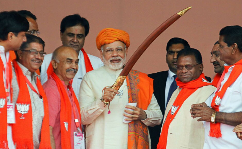 Cornering the Congress over the long-pending Ayodhya dispute, the prime minister said that the Congress wants the issue to linger on so that it could take political mileage out of it. PTI Narendra Modi invokes Babasaheb Ambedkar while campaigning in Gujarat, flays Congress over Ayodhya dispute
