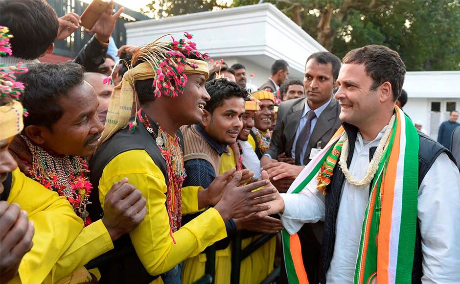 Rahul meets people in New Delhi on Saturday, two days before election results in Gujarat and Himachal Pradesh are announced. PTI Rahul meets people in New Delhi on Saturday, two days before election results in Gujarat and Himachal Pradesh are announced. PTI
