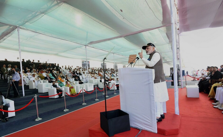 Kalvari is named after the dreaded tiger shark, a deadly deep sea predator of the Indian Ocean. 'The power of Kalvari, that of a tiger shark, will strengthen our Navy,' the prime minister said. PTI Narendra Modi commissions Scorpene-class submarine INS Kalvari in Mumbai