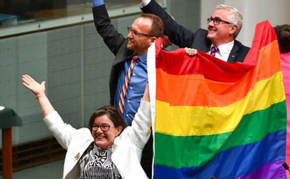 ' What a day for love, for quality, for respect! Australia has done it,' Malcolm Turnbull told the House. AP ' What a day for love, for quality, for respect! Australia has done it,' Malcolm Turnbull told the House. AP
