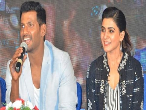 Samantha Akkineni says Vishal has delivered his career best performance in Irumbu Thirai Samantha Akkineni says Vishal has delivered his career best performance in Irumbu Thirai